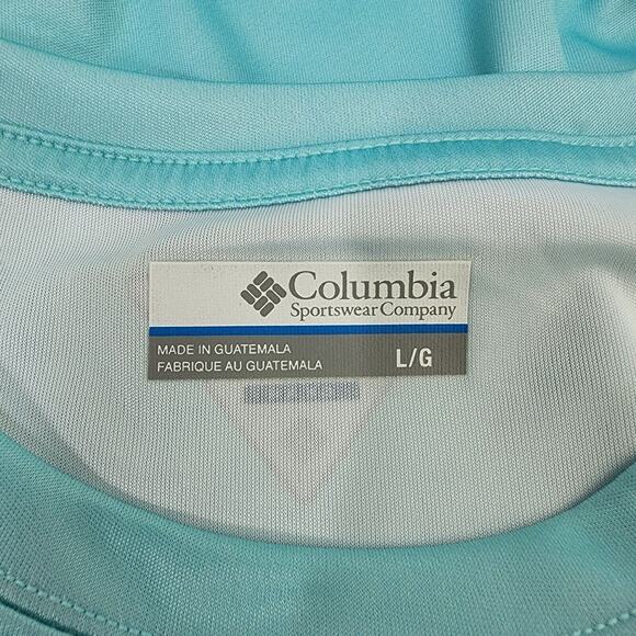 Columbia T Shirt Mens Large Performance Fishing Gear PFG Omni-Shade Long Sleeve - Picture 10 of 11